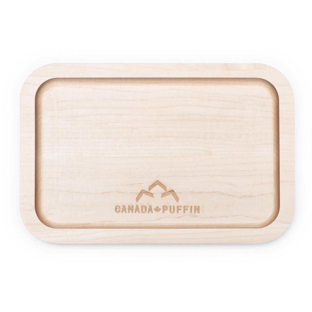 Canada Puffin maple wood rolling tray