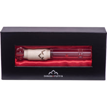 Load image into Gallery viewer, Handblown glass taster pipe packaged in a satin lined gift box